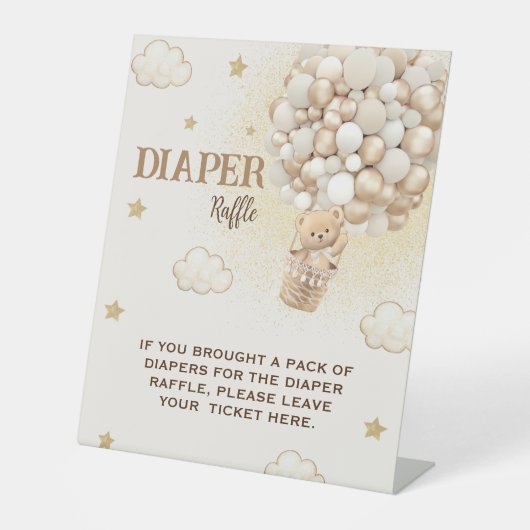 Signe De Table Ballons d'ours en peluche de rapaces (Recto)