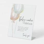 Signe De Table Balloon rose et bleu Genre Révéler les idées de no (Recto)