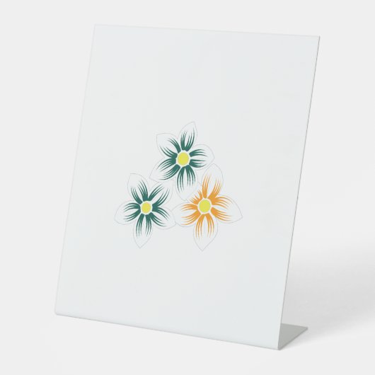 Signe De Table Banane jaune, bleu foncé vert, décoratif (Recto)