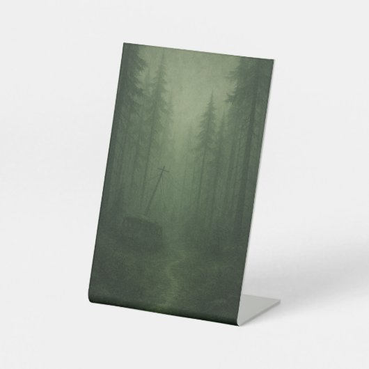 Signe De Table bannière Forêt sombre (Recto)