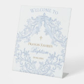 Signe De Table Baptism welcome sign (Recto)