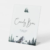 Signe De Table Bar à bonbons du Baby shower de Forest Mountain (Recto)
