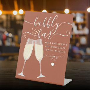 Signe De Table Bar à bulles Mariage Enterrement de vie de jeune f