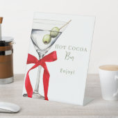 Signe De Table Bar à Chocolat Chaud Dirty Martini Enterrement de (In SItu)