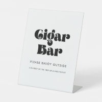 Bar à cigares vintage rétro Script Mariage