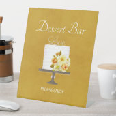 Signe De Table Bar à dessert à gâteaux d'automne (In SItu)