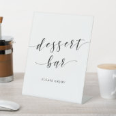 Signe De Table Bar à desserts de mariage de calligraphie moderne (In SItu)