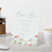 Signe De Table Bar à fleurs ouvert (In SItu)