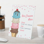 Signe De Table Bar à Glaces d'Été pour Enterrement de Vie de Jeun (In SItu)