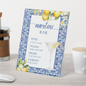 Signe De Table Bar à Martini pour la douche de mariée Main Squeez (In SItu)