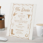 Signe De Table Bar à menus Mariages occidentaux (In SItu)