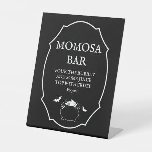 Signe De Table Bar à Momosa pour bébé Halloween Baby Brewing Baby