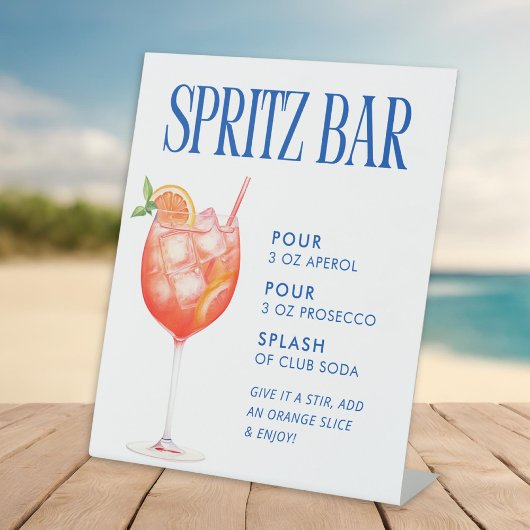 Signe De Table Bar à Spritz Aperol