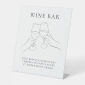 Signe De Table Bar À Vins Chic Moderne (Recto)