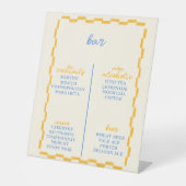 Signe De Table Bar de Baby shower tendance et mignon (Recto)