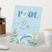 Signe De Table Bar de piscine Fête d'anniversaire (In SItu)