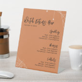 Signe De Table Bar Fête des mariées orange Halloween (In SItu)