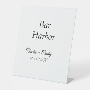 Signe De Table Bar Harbour bachelorée fête d'honneur mariage a