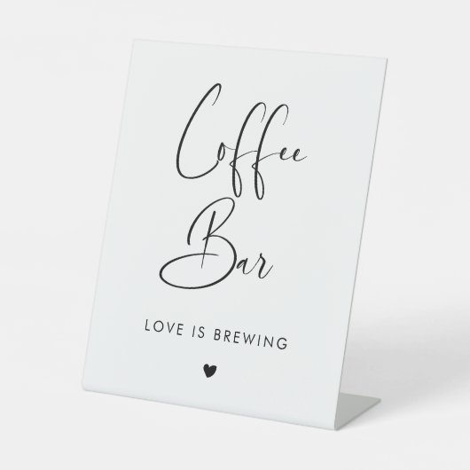 Signe De Table Bar mariage élégant et moderne (Recto)