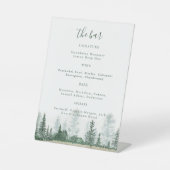 Signe De Table Bar Mariage Mountain Forest Signature Boisson (Recto)
