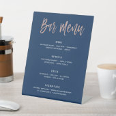 Signe De Table Bar Mariage Rustique moderne Menu Signer Boissons (In SItu)