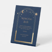 Signe De Table Bar Mimosa Nuit Céleste Or Mariage (Recto)