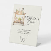 Signe De Table Bar Mimosa Panier Couples Douche (Recto)