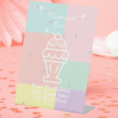 Signe De Table Bar Mimosa rétro