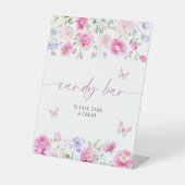 Signe De Table Barre à bonbons rose vif (Recto)