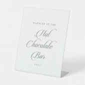 Signe De Table Barre de Chocolat Chaud Calligraphie Chic Classiqu (Recto)