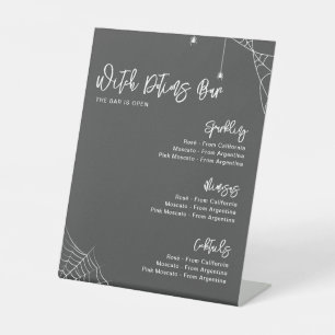 Signe De Table Barre de Fête des mariées gris Halloween