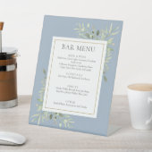 Signe De Table Barre de feuillage bleu-duvet - Vert (In SItu)