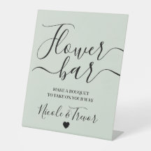 Barre de fleurs personnalisée avec noms personnali