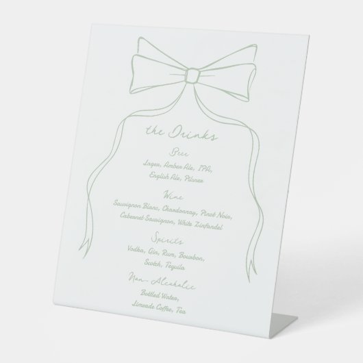 Signe De Table Barre de Mariage blanche et verte de la flèche à m (Recto)