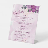 Signe De Table Barre de Mariage rose (Recto)