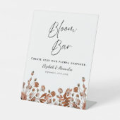 Signe De Table Barre Florale Rustique Mariage (Recto)