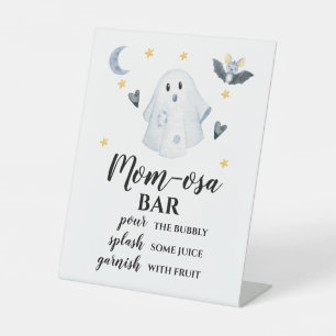 Signe De Table Barre MOM-OSA Baby Shower Fantôme d'Halloween Litt