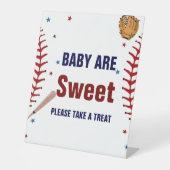 Signe De Table Baseball Sport bébé sont doux baby shower faveur (Recto)