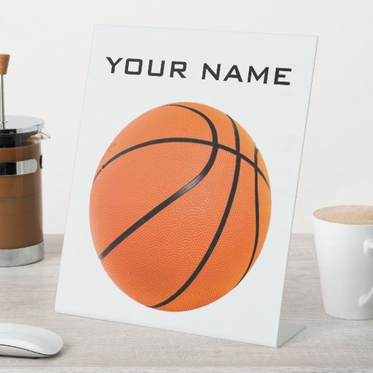 Signe De Table Basket-ball Votre nom (In SItu)