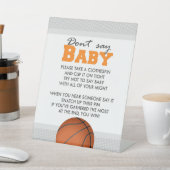 Signe De Table Basketball Douche ne pas dire Baby Party Jeu (In SItu)