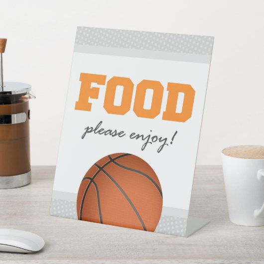 Signe De Table Basketball Party nourriture Signé pour Anniversair (In SItu)