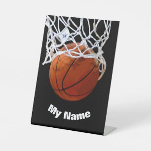 Signe De Table Basketball Votre Nom Personnalisé