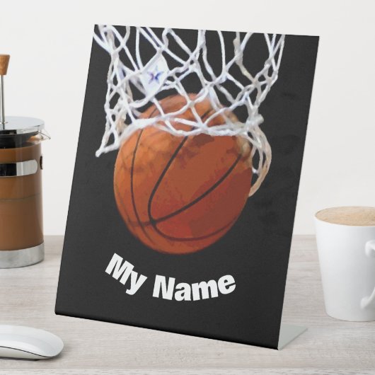 Signe De Table Basketball Your Name Custom (In SItu)