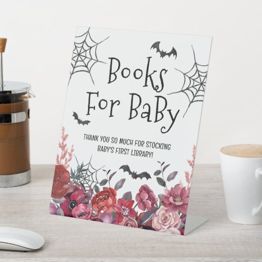 Signe De Table Bats Halloween Livres Pour Bébé (In SItu)