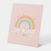 Signe De Table Be Kind - Rainbow Pastel Positivity (Recto)