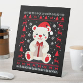 Signe De Table Bear Christmas Christmas (1) (In SItu)