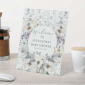 Signe De Table Beau Art Nouveau Pastel Fleur Butterfly Baby (In SItu)