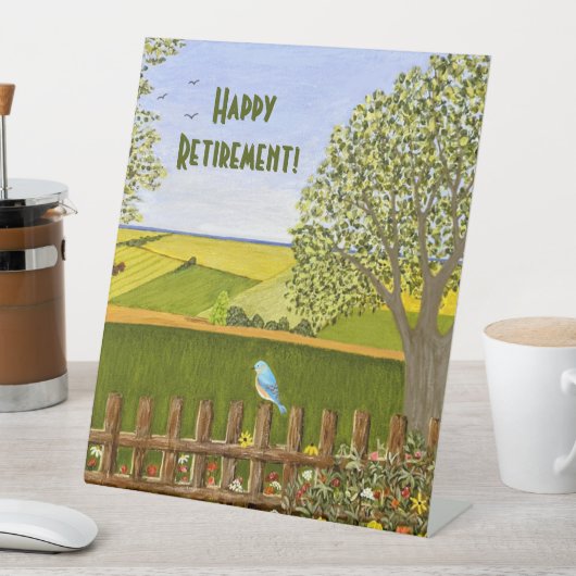 Signe De Table Beautiful View Retirement (In SItu)