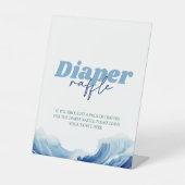 Signe De Table Bébé à bord Baby shower Déchets Raffle (Recto)