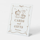 Signe De Table Bébé brasse des cartes et des cadeaux (Recto)